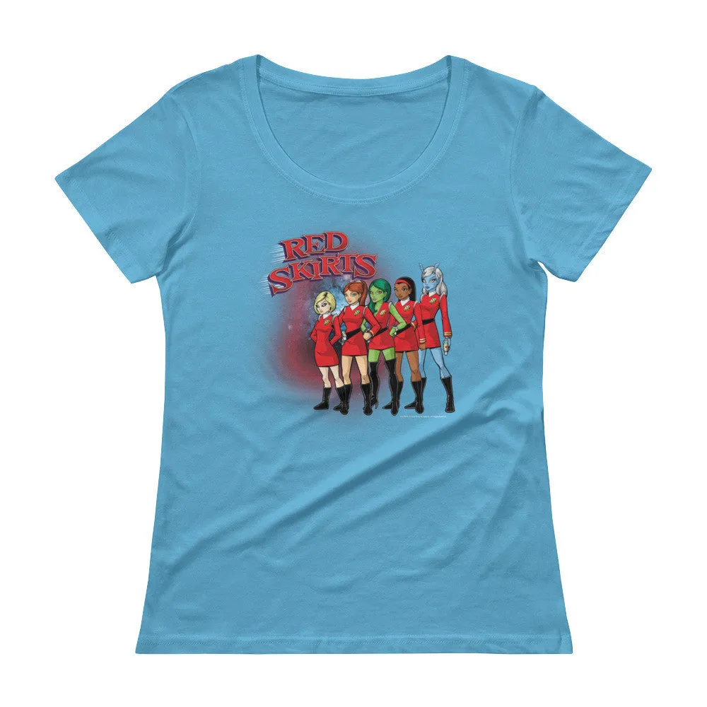 Red Skirts Security Team Scoop Neck T-Shirt