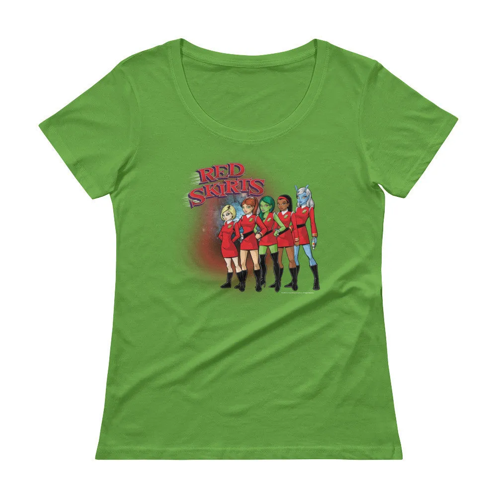 Red Skirts Security Team Scoop Neck T-Shirt