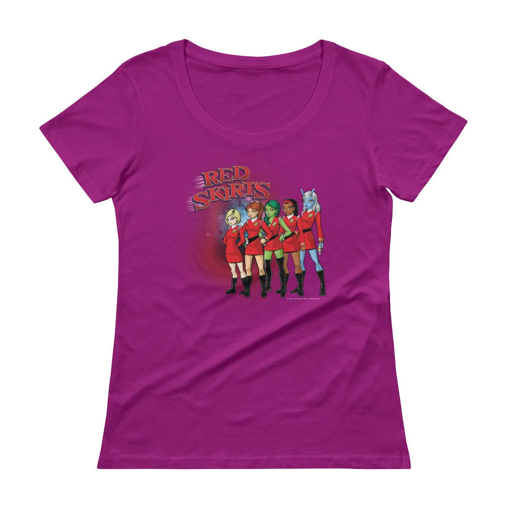 Red Skirts Security Team Scoop Neck T-Shirt