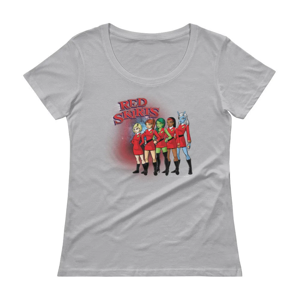 Red Skirts Security Team Scoop Neck T-Shirt
