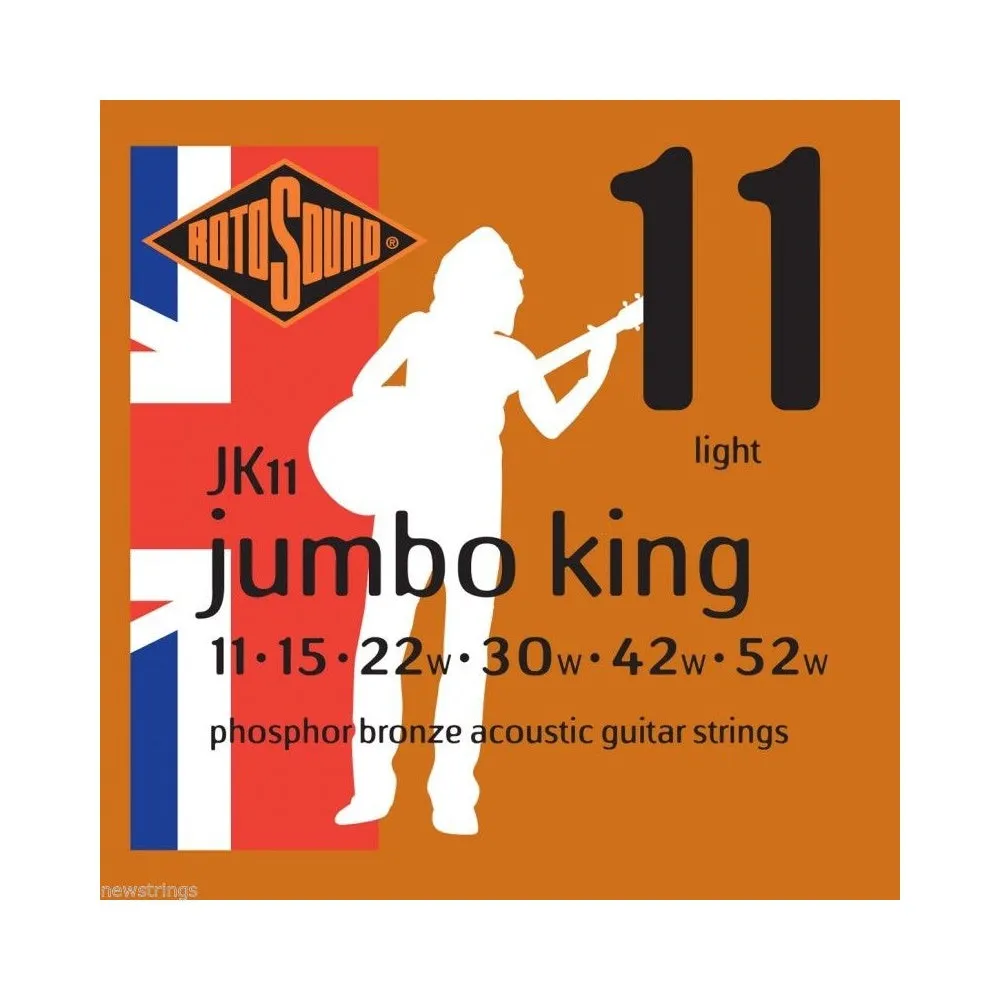 Rotosound JK11 .011 Gauge Acoustic Guitar Strings