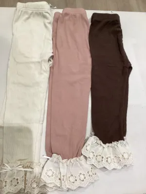 Ruffled Lace Leggings