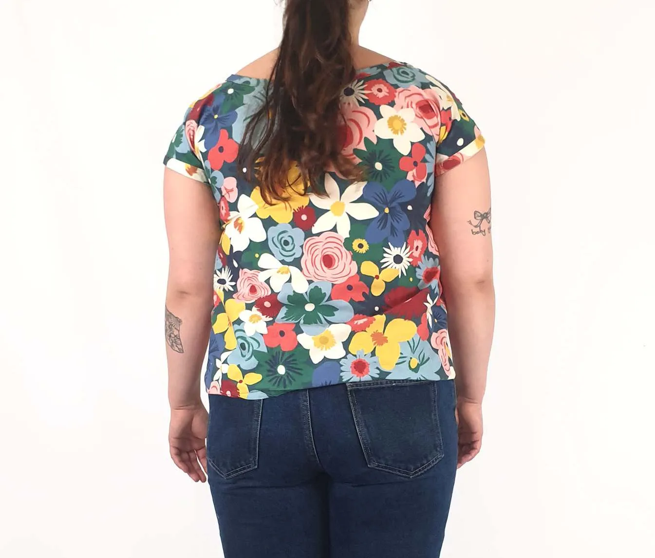 Rummage Style multi coloured flower print top size 16