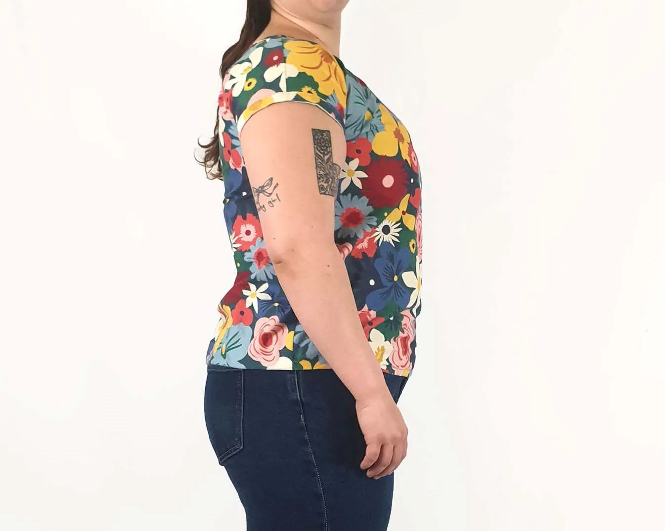 Rummage Style multi coloured flower print top size 16