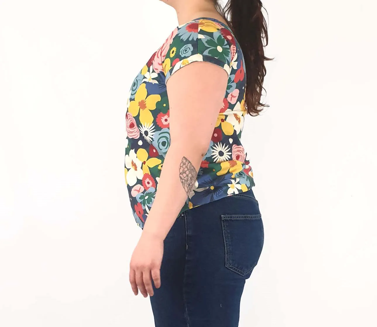Rummage Style multi coloured flower print top size 16