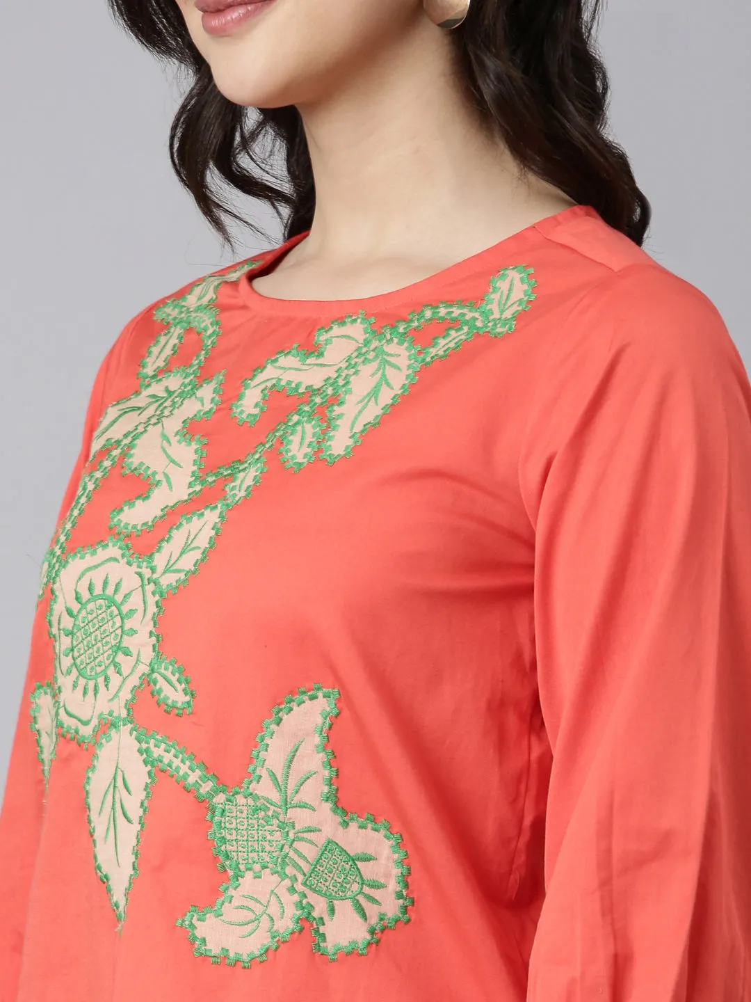 Rustorange Embroidered Co-ord Sets