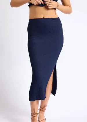 Sage The Label - Lost Borders Popcorn Knit Midi Skirt