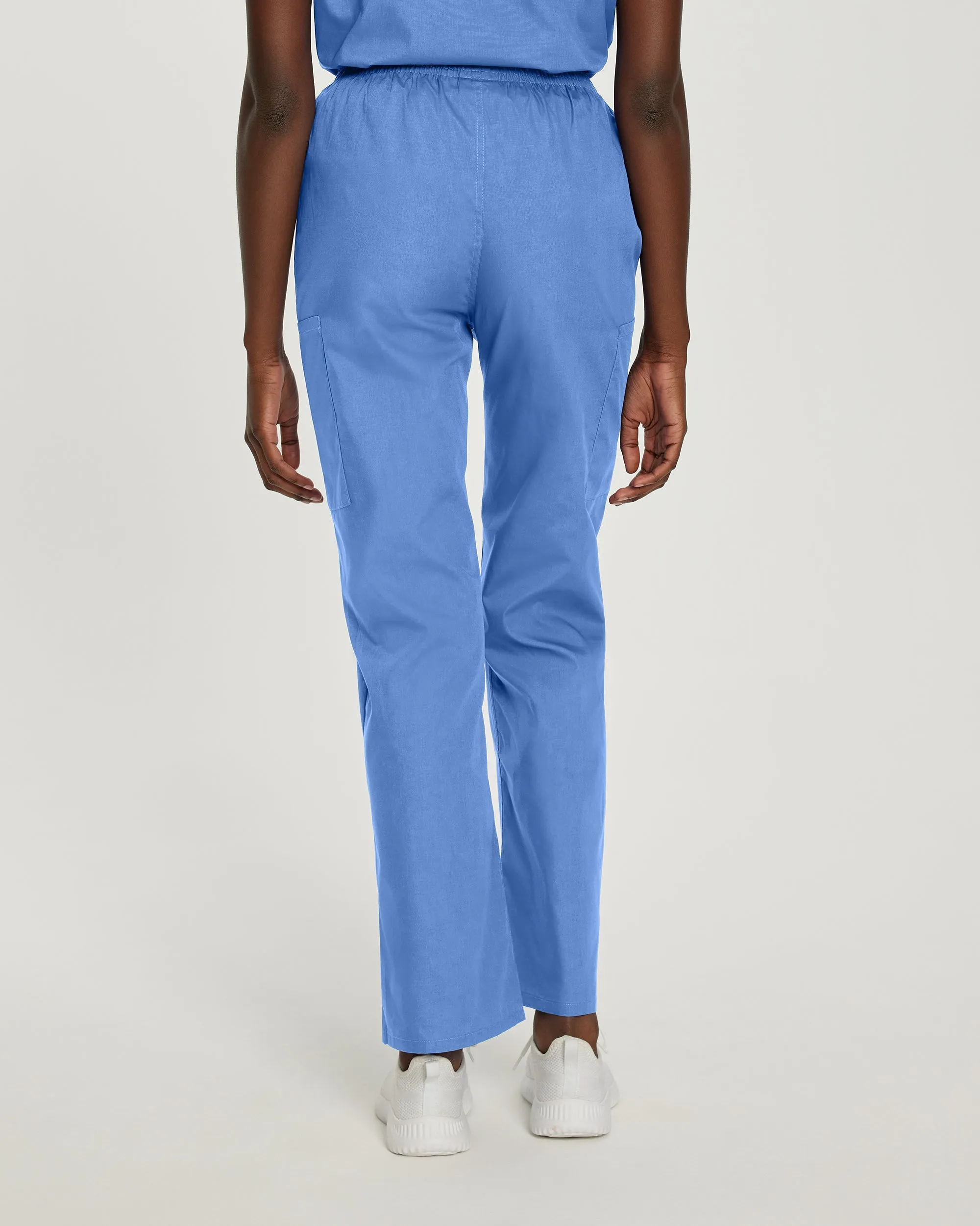 Scrub Zone 83221 Women's Cargo Scrub Pants Ceil Blue