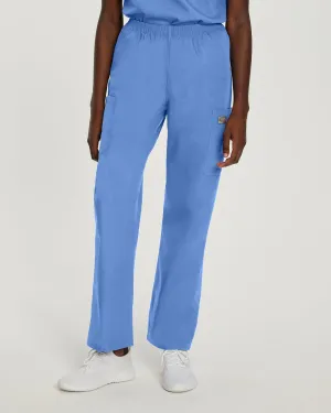 Scrub Zone 83221 Women's Cargo Scrub Pants Ceil Blue