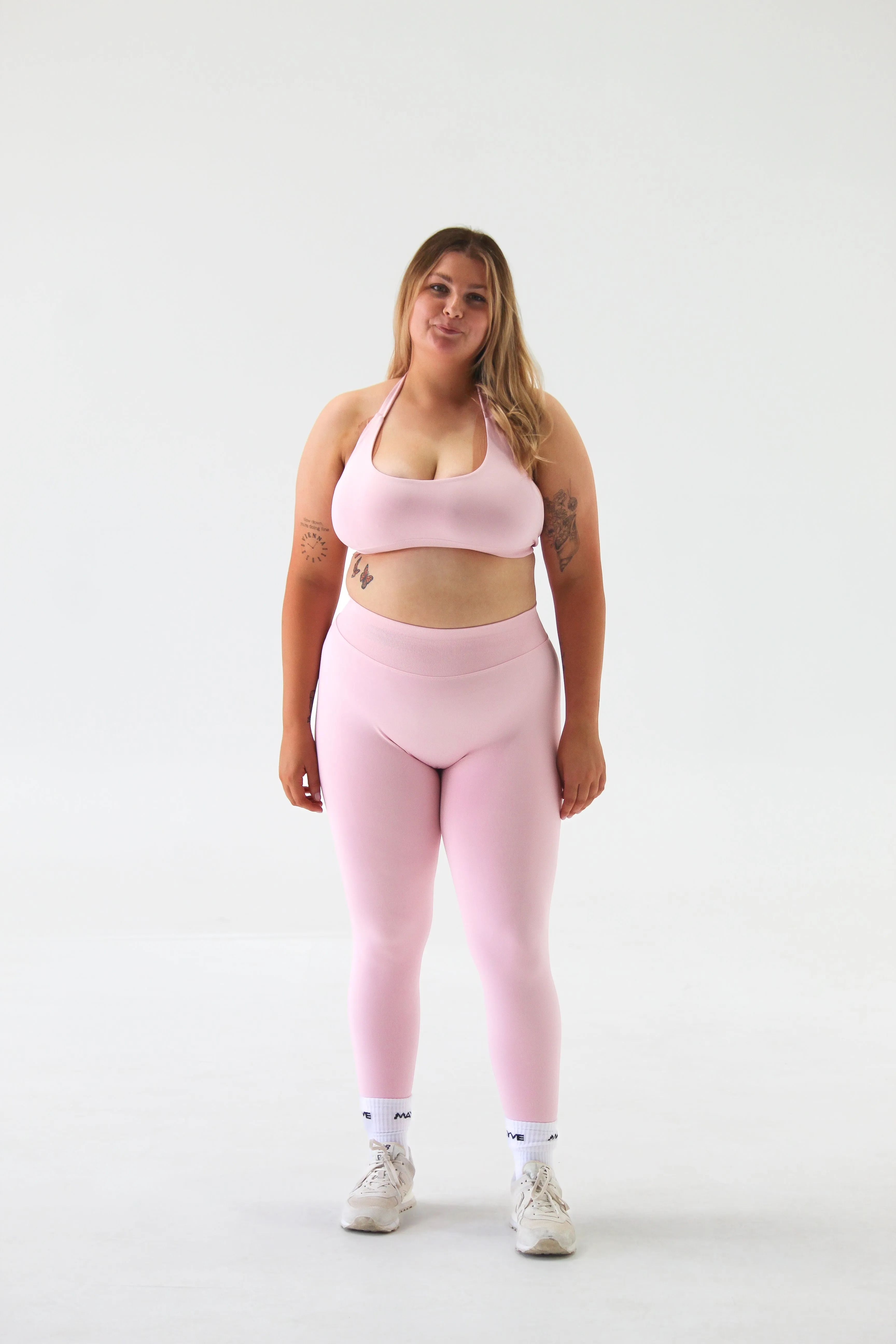 SCULPT LEGGINGS - BABY PINK