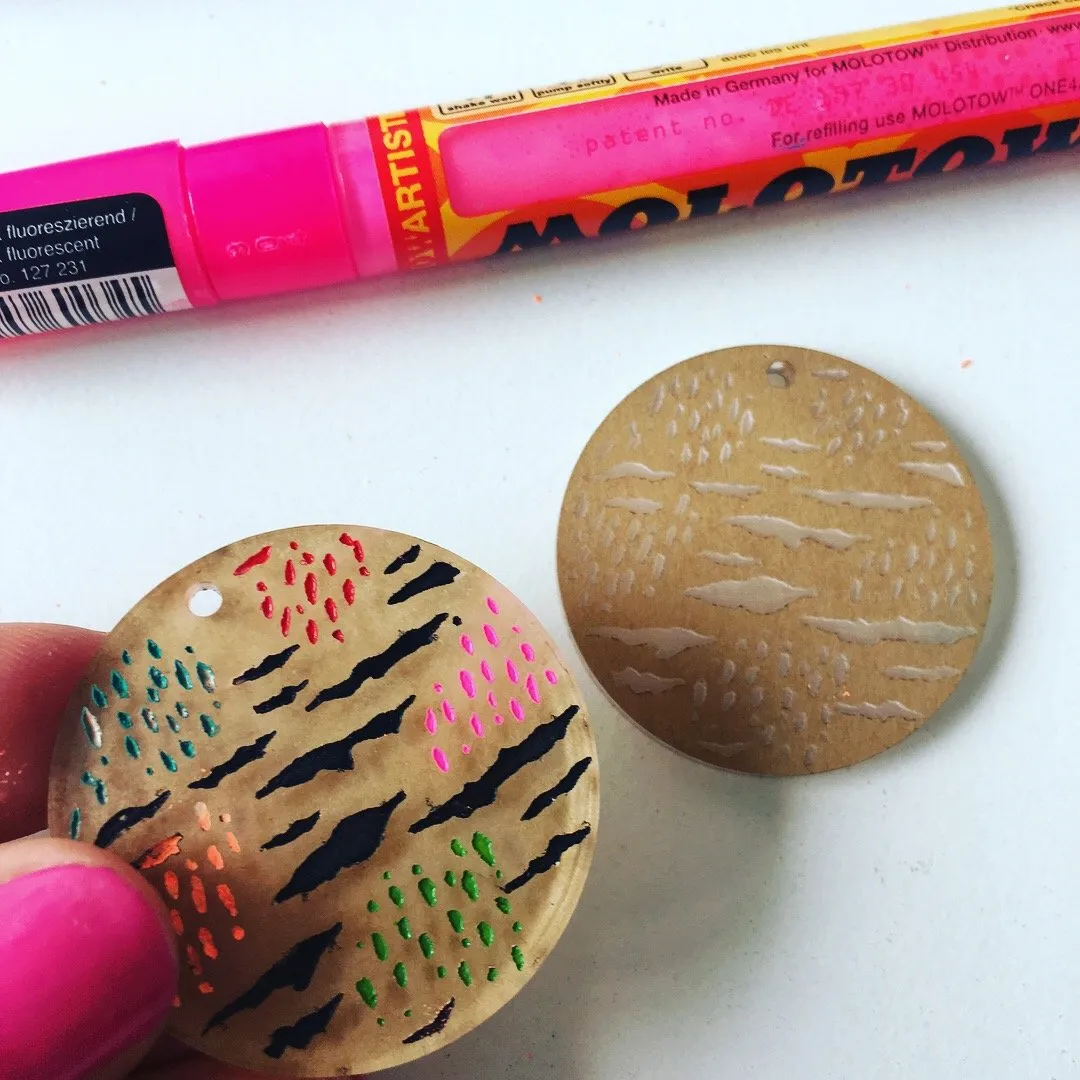 Series 2: Etched 40mm  Disc for Paint Fill - 10 pce Pack