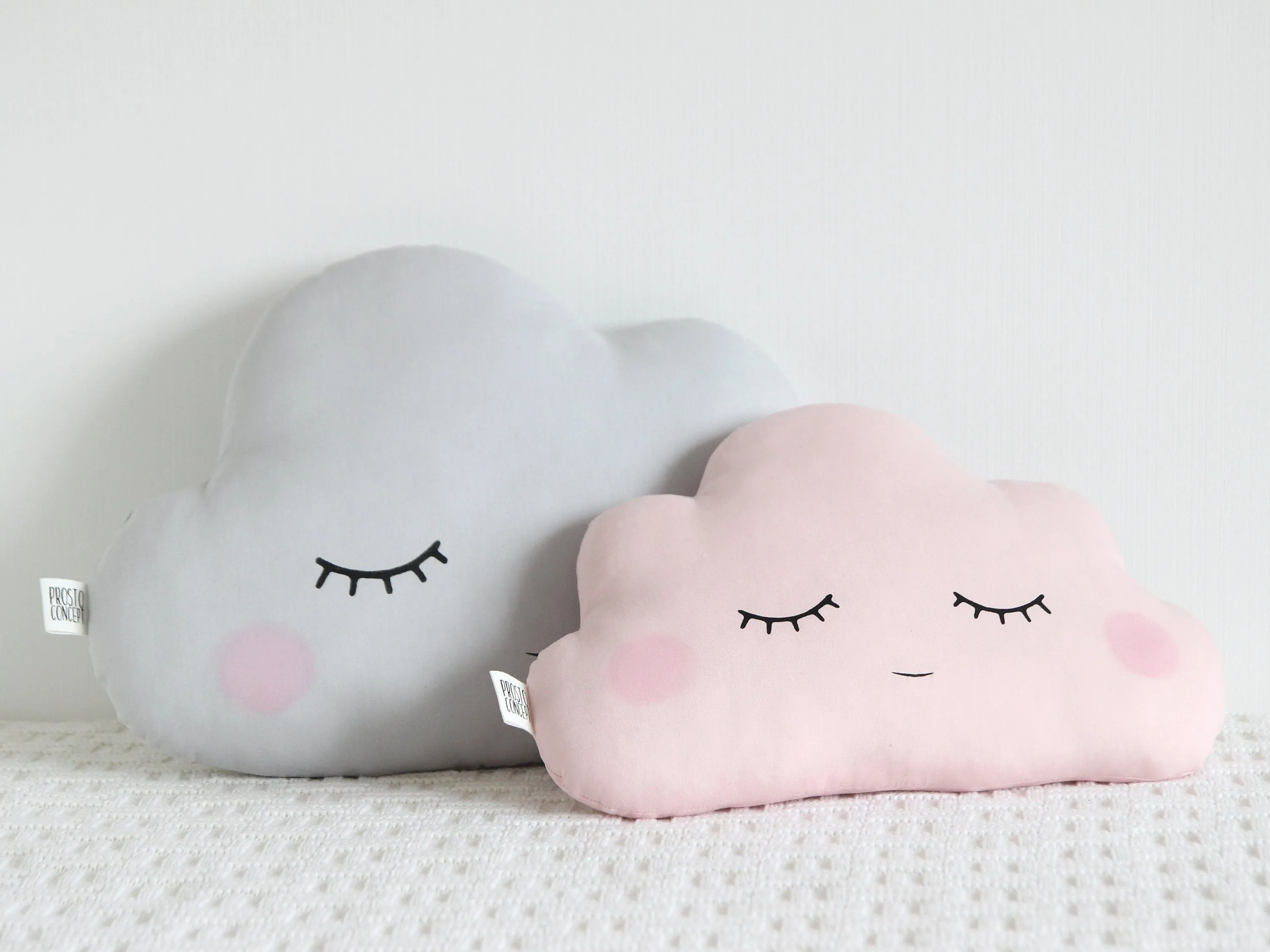 Set of 2 Pillows - Large Cloud Pillow and Small Cloud Pillow (8 colors)