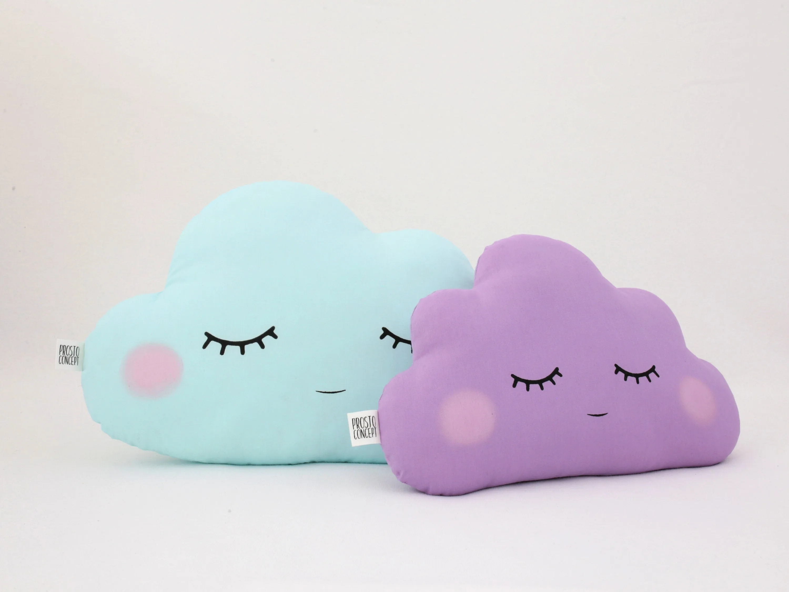Set of 2 Pillows - Large Cloud Pillow and Small Cloud Pillow (8 colors)