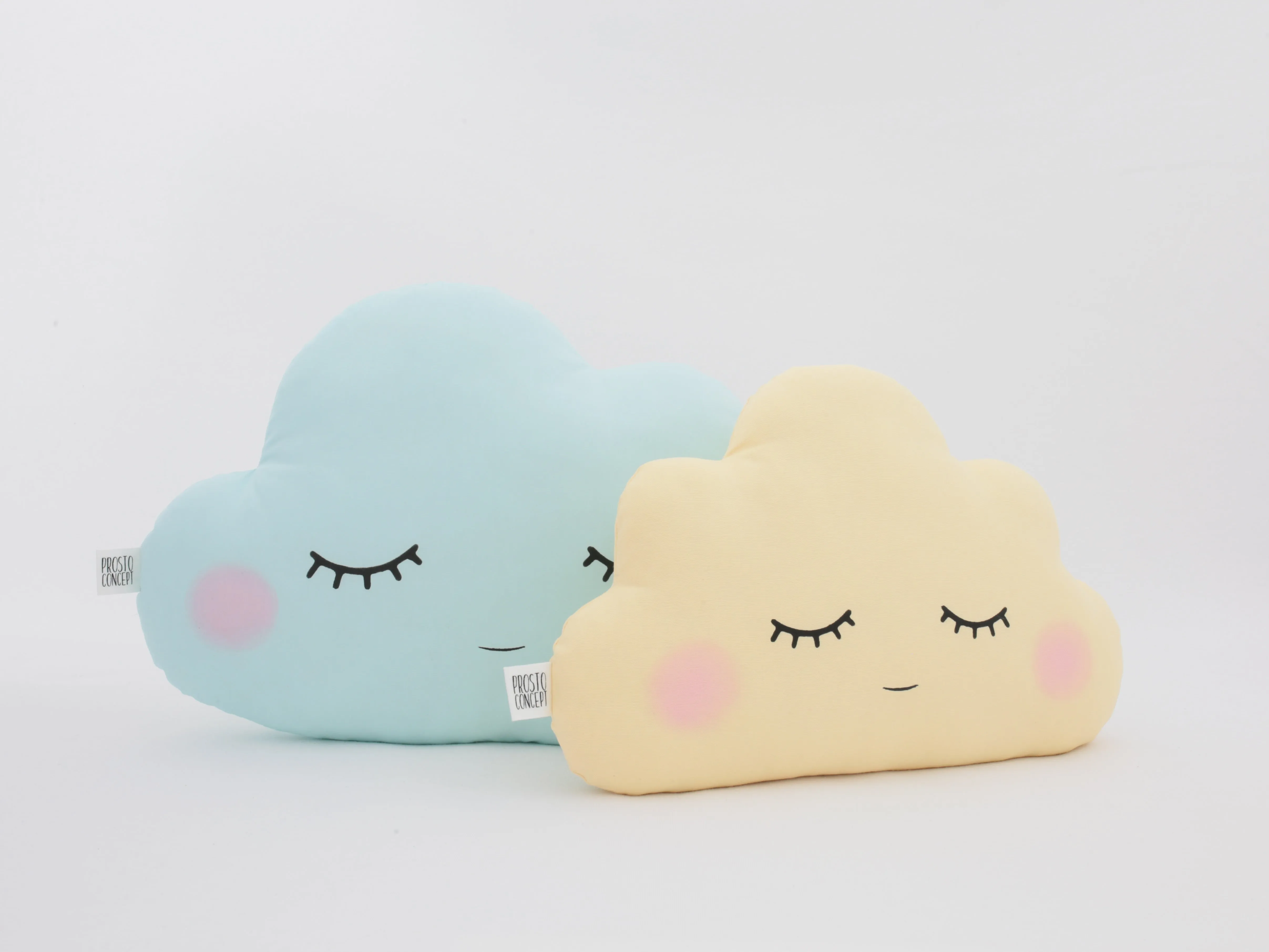 Set of 2 Pillows - Large Cloud Pillow and Small Cloud Pillow (8 colors)