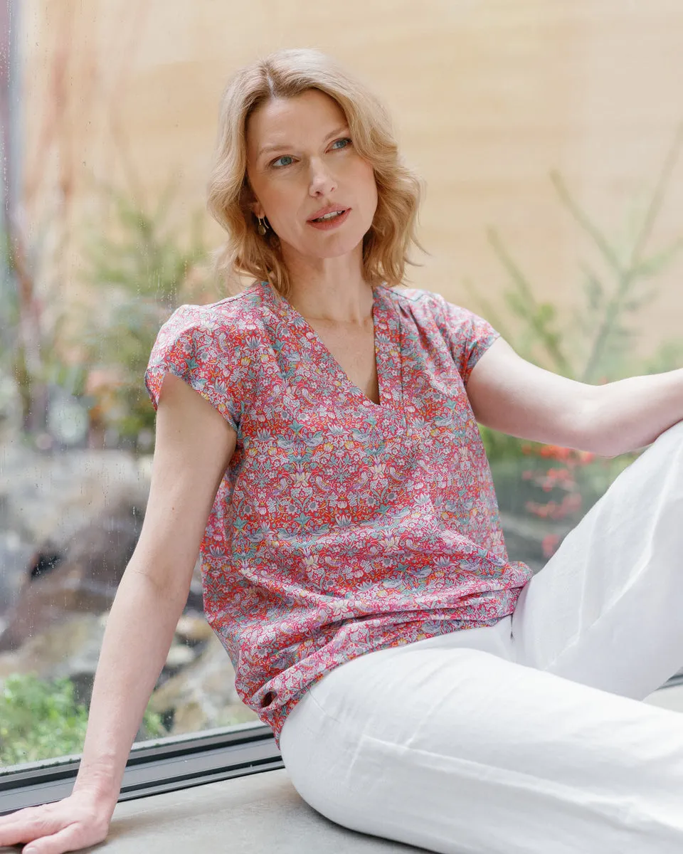 Short Sleeve Liberty Blouse - Available May 15TH