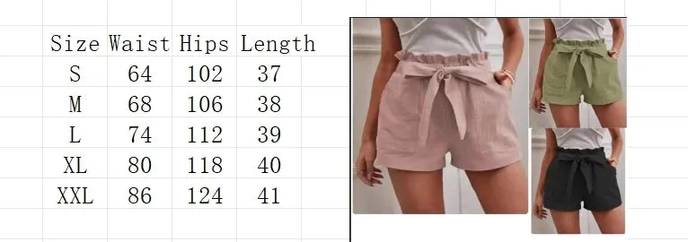 Shorts Women Pocket Drawstring Casual short Pants Summer Daily Pants