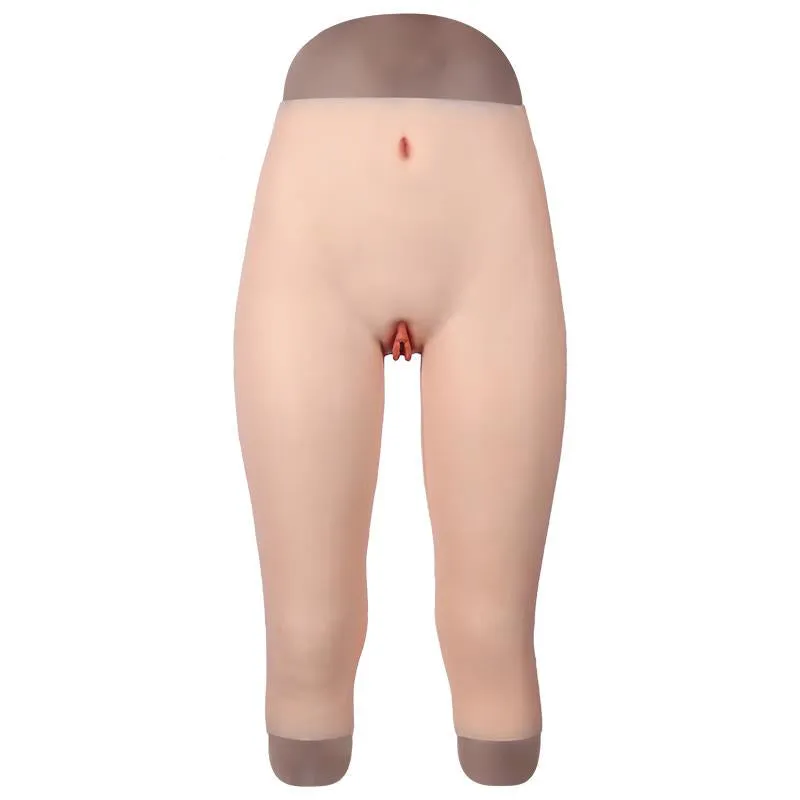 Silicone Calf-length Pants with Fake Penetrable Vagina