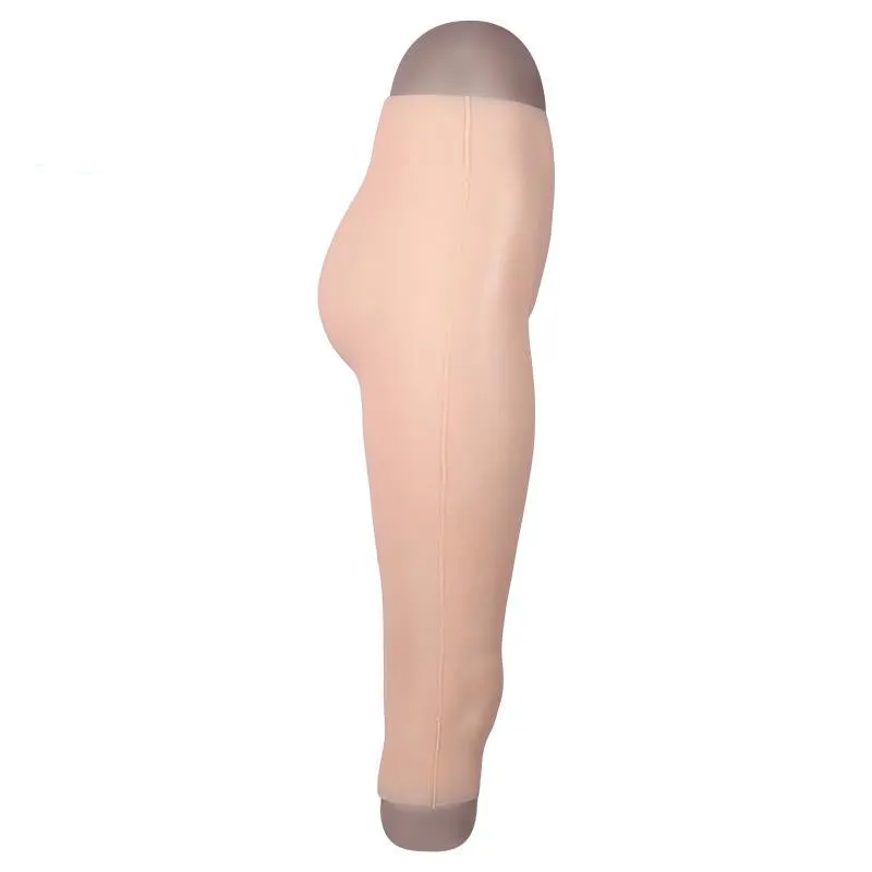 Silicone Calf-length Pants with Fake Penetrable Vagina