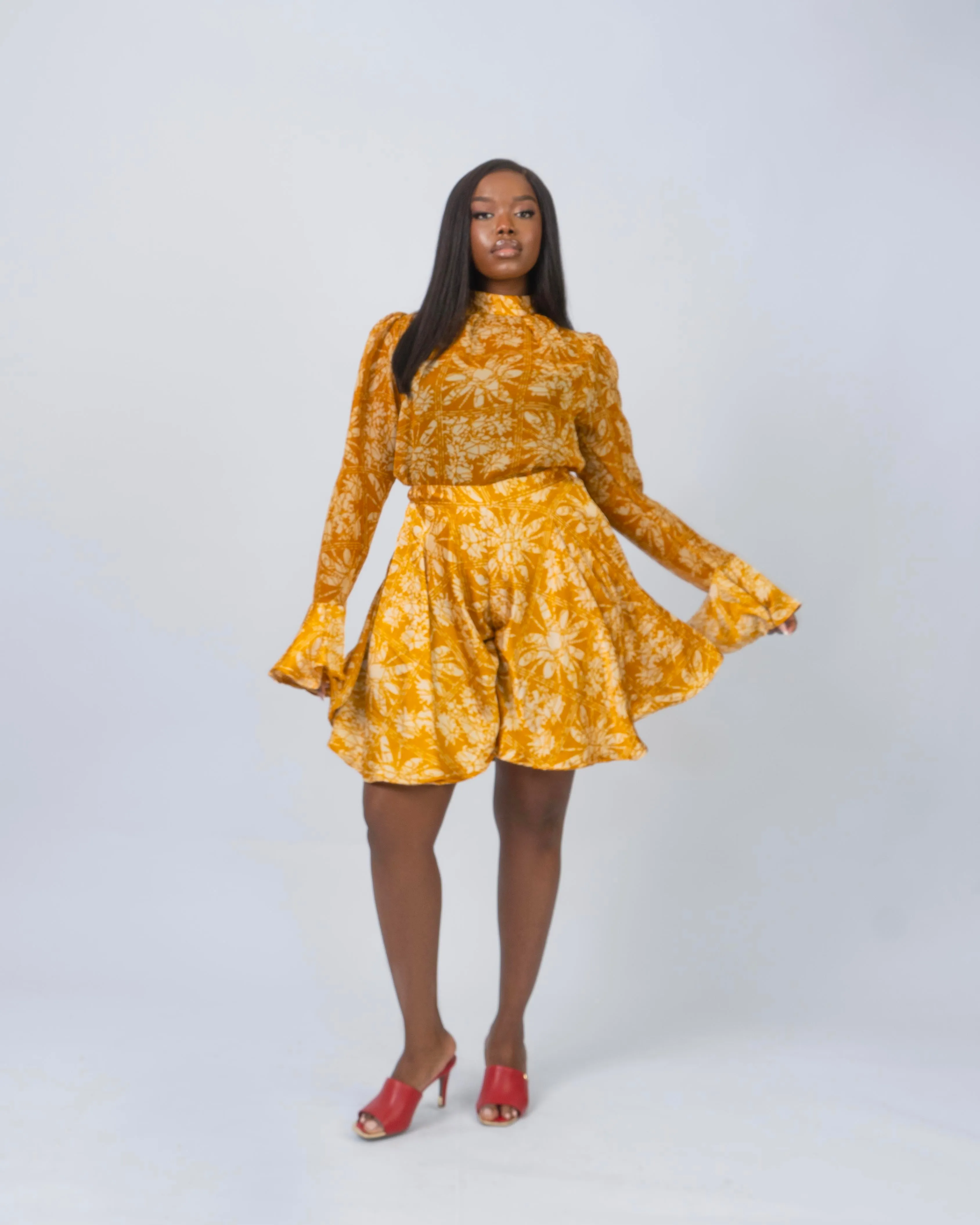 Silk Flare Short Sets