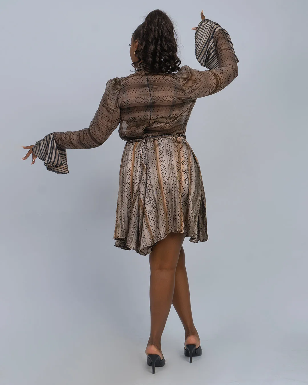 Silk Flare Short Sets