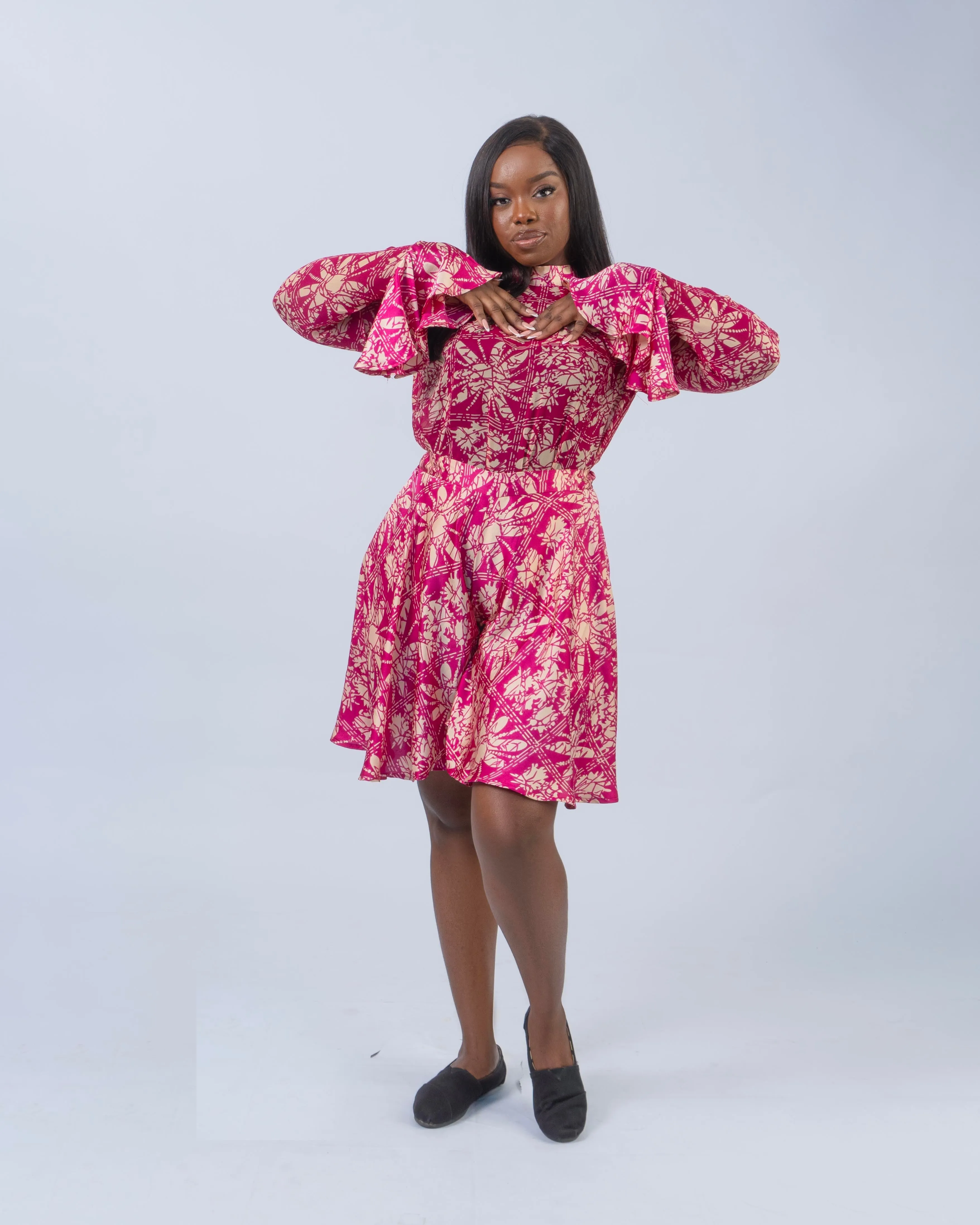 Silk Flare Short Sets