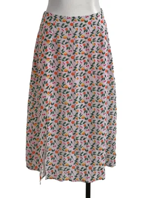 Soft Pink Fruit Pattern Skirt
