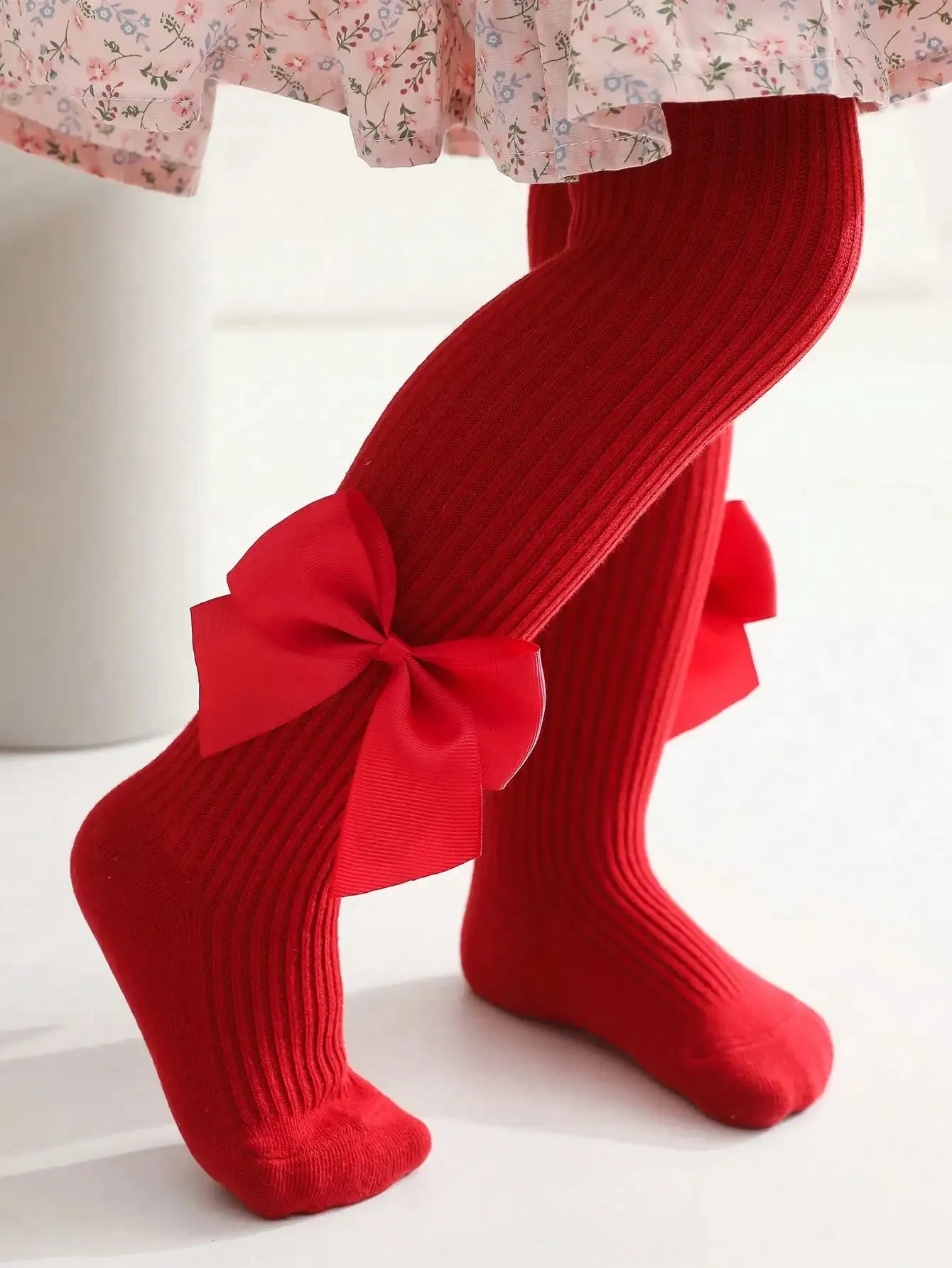 Solid Red Tights