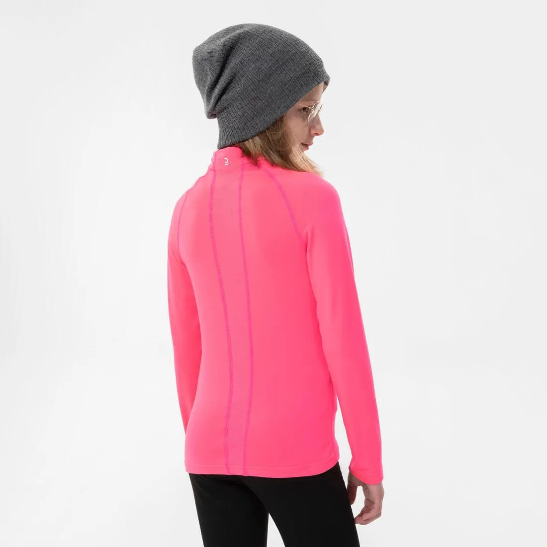 Sous-vêtement thermique de ski enfant - BL500 -  haut rose