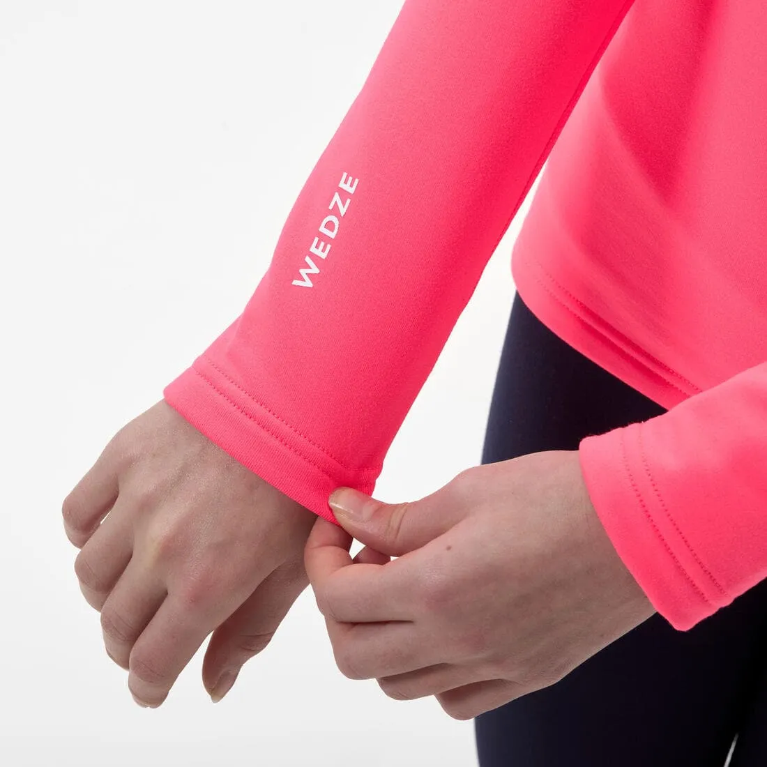 Sous-vêtement thermique de ski enfant - BL500 -  haut rose