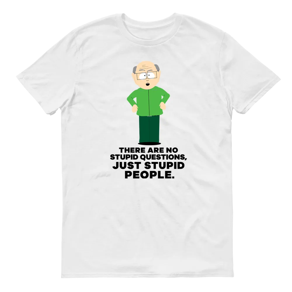South Park Mr. Garrison Stupid People Adult Short Sleeve T-Shirt