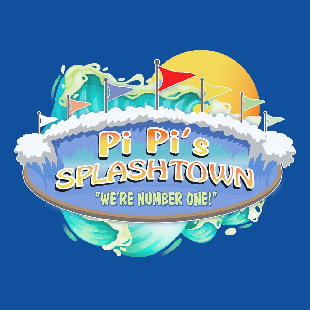 South Park Pi Pi's Splashtown Adult Short Sleeve T-Shirt