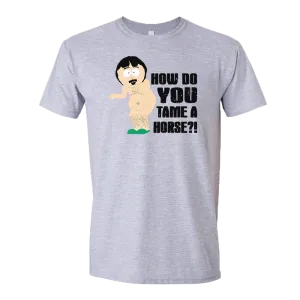 South Park Randy Tame a Horse Adult Short Sleeve T-Shirt