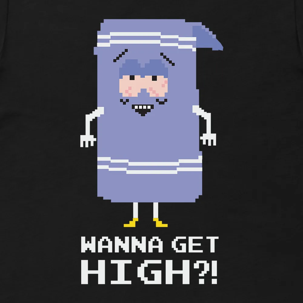 South Park Towelie Wanna Get High Adult Short Sleeve T-Shirt