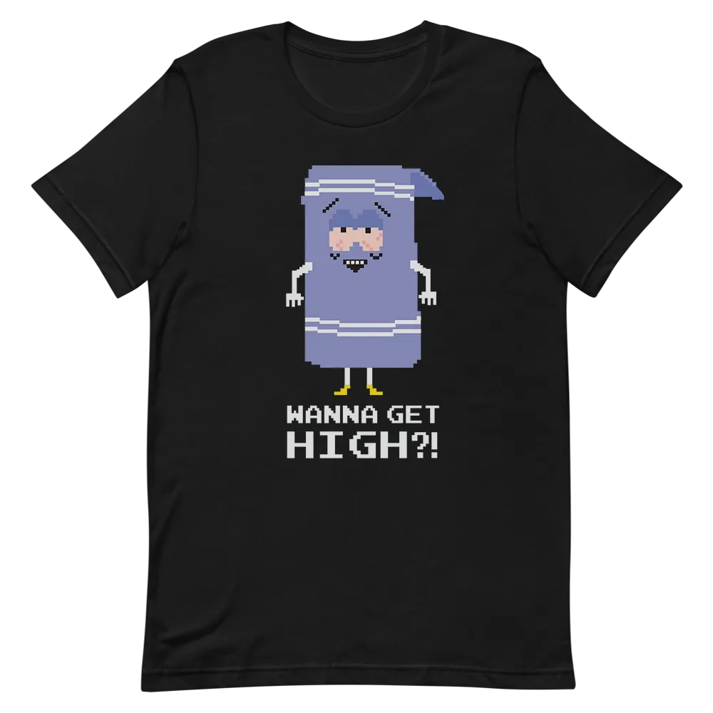 South Park Towelie Wanna Get High Adult Short Sleeve T-Shirt