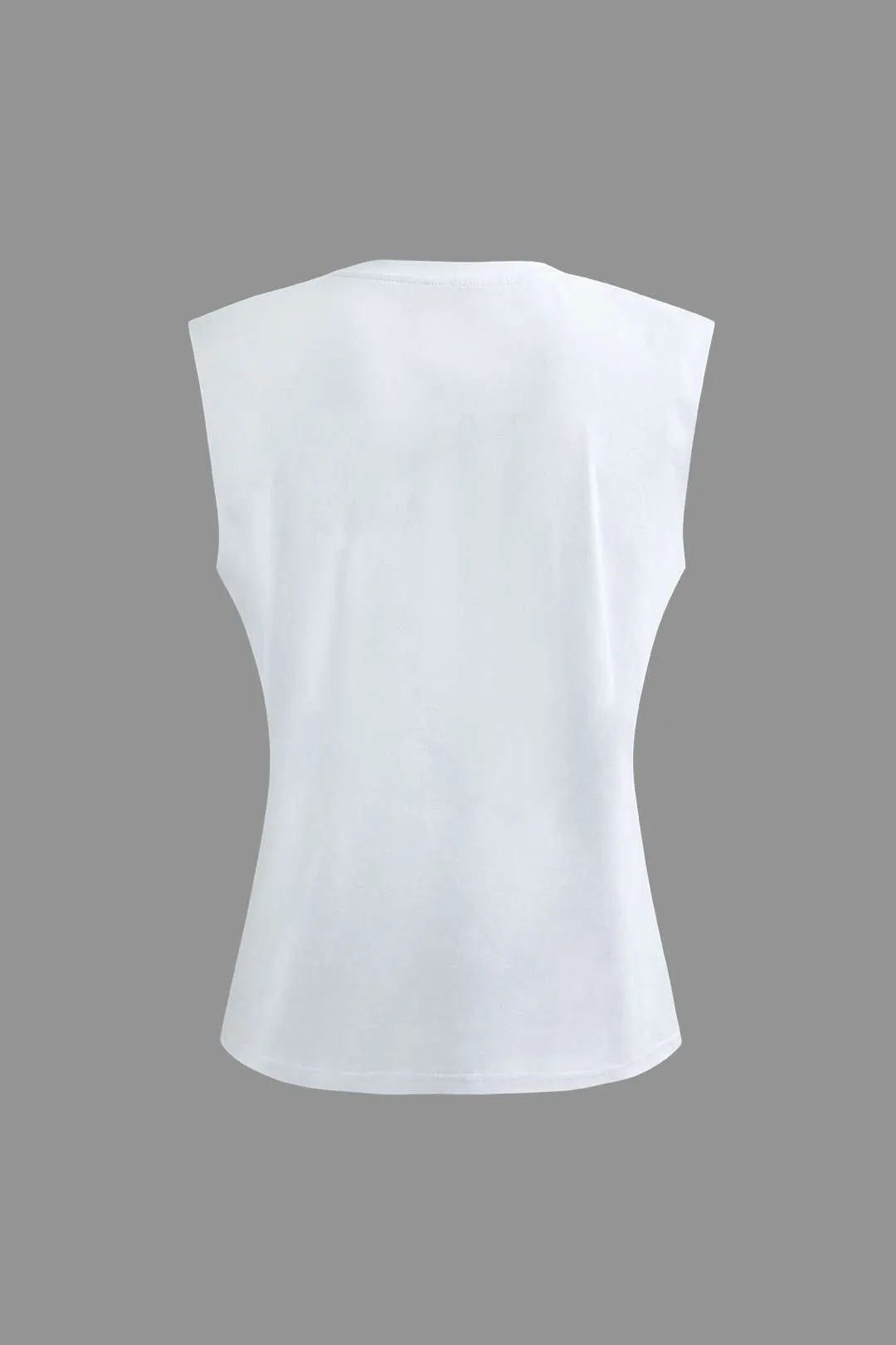 Stephanie - Basic Solid Woman's Sleeveless T shirt