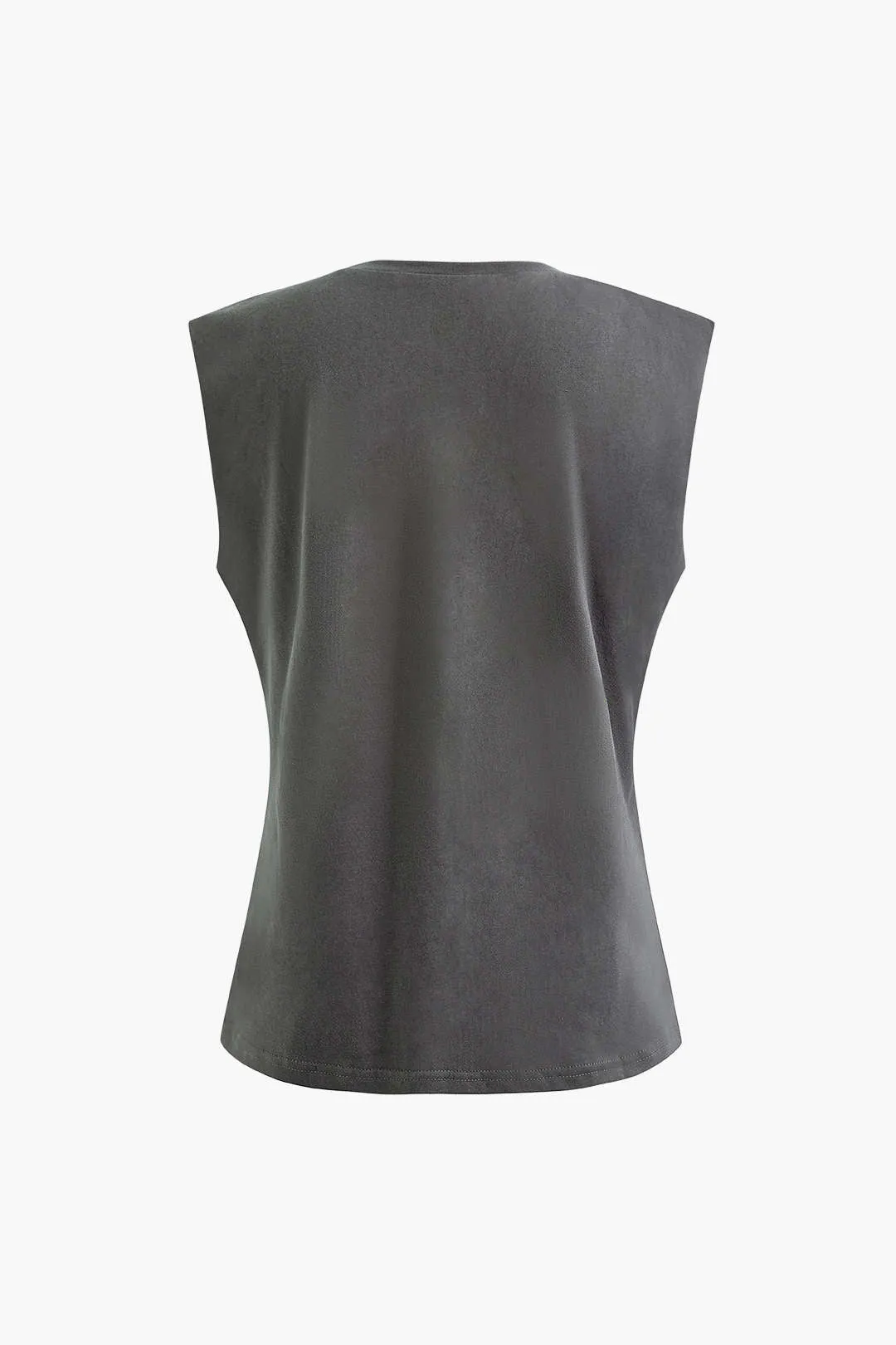 Stephanie - Basic Solid Woman's Sleeveless T shirt