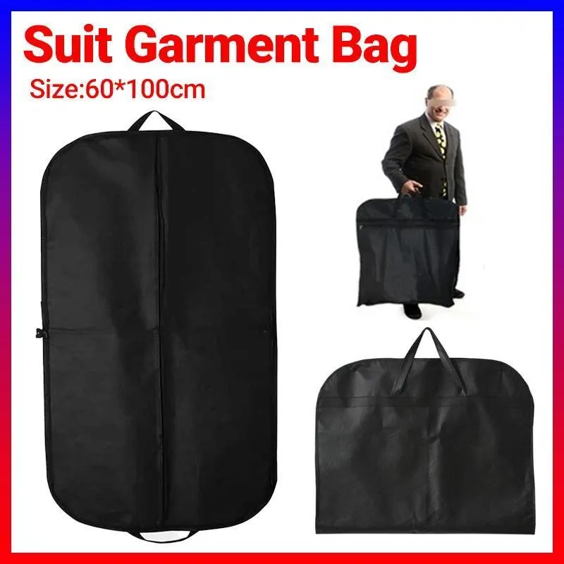 Suit Garment Bag 1PC Non-Woven Fabric 100*60cm Black