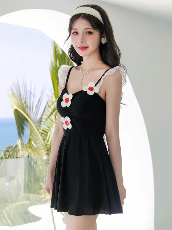 Sweet Lolita Outfits Pink Flowers Ruffles Sleeveless Pants Dress