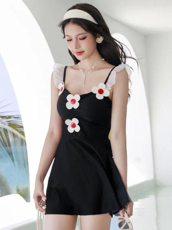 Sweet Lolita Outfits Pink Flowers Ruffles Sleeveless Pants Dress