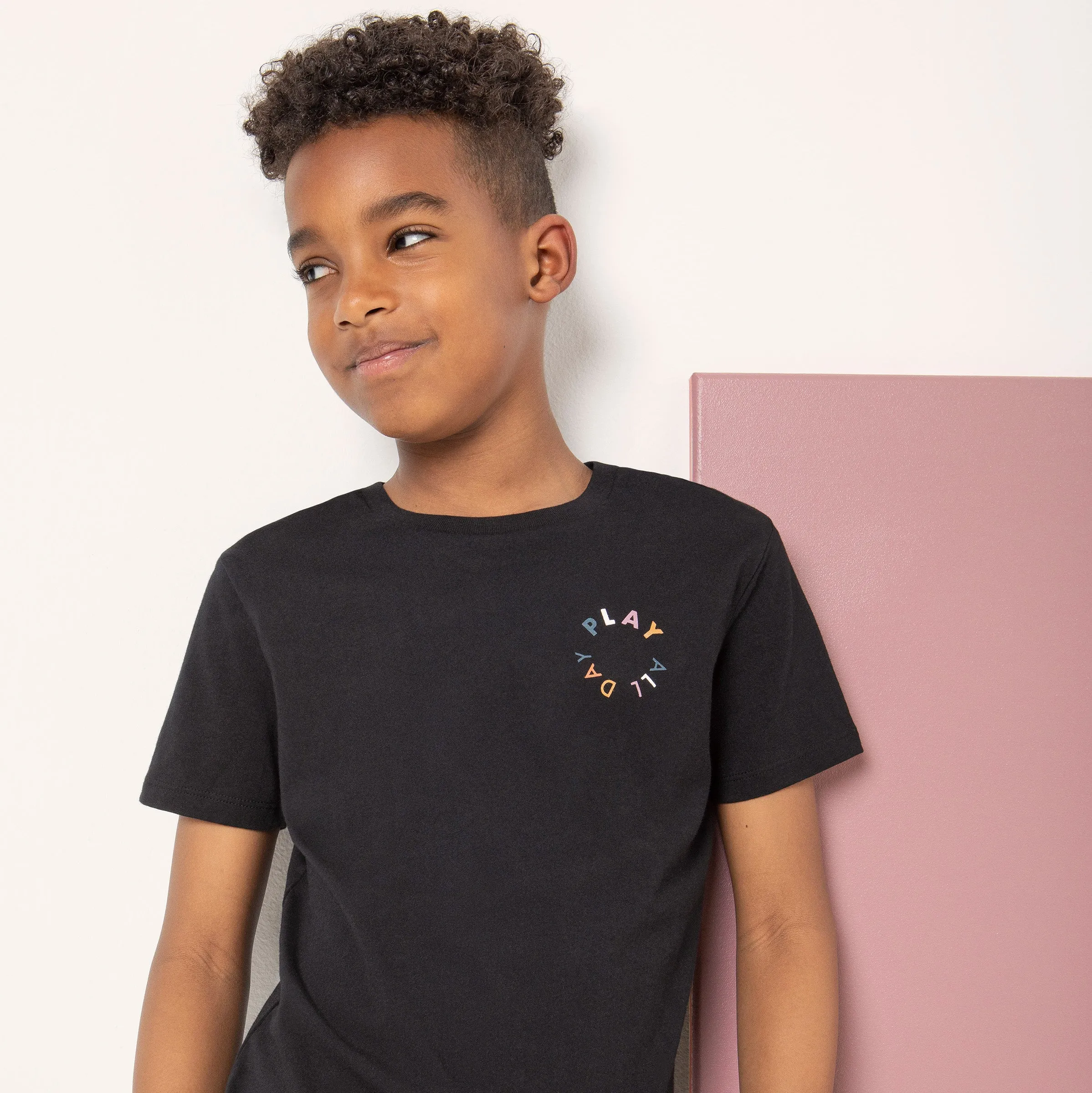 T-shirt « PLAY ALL DAY » noir