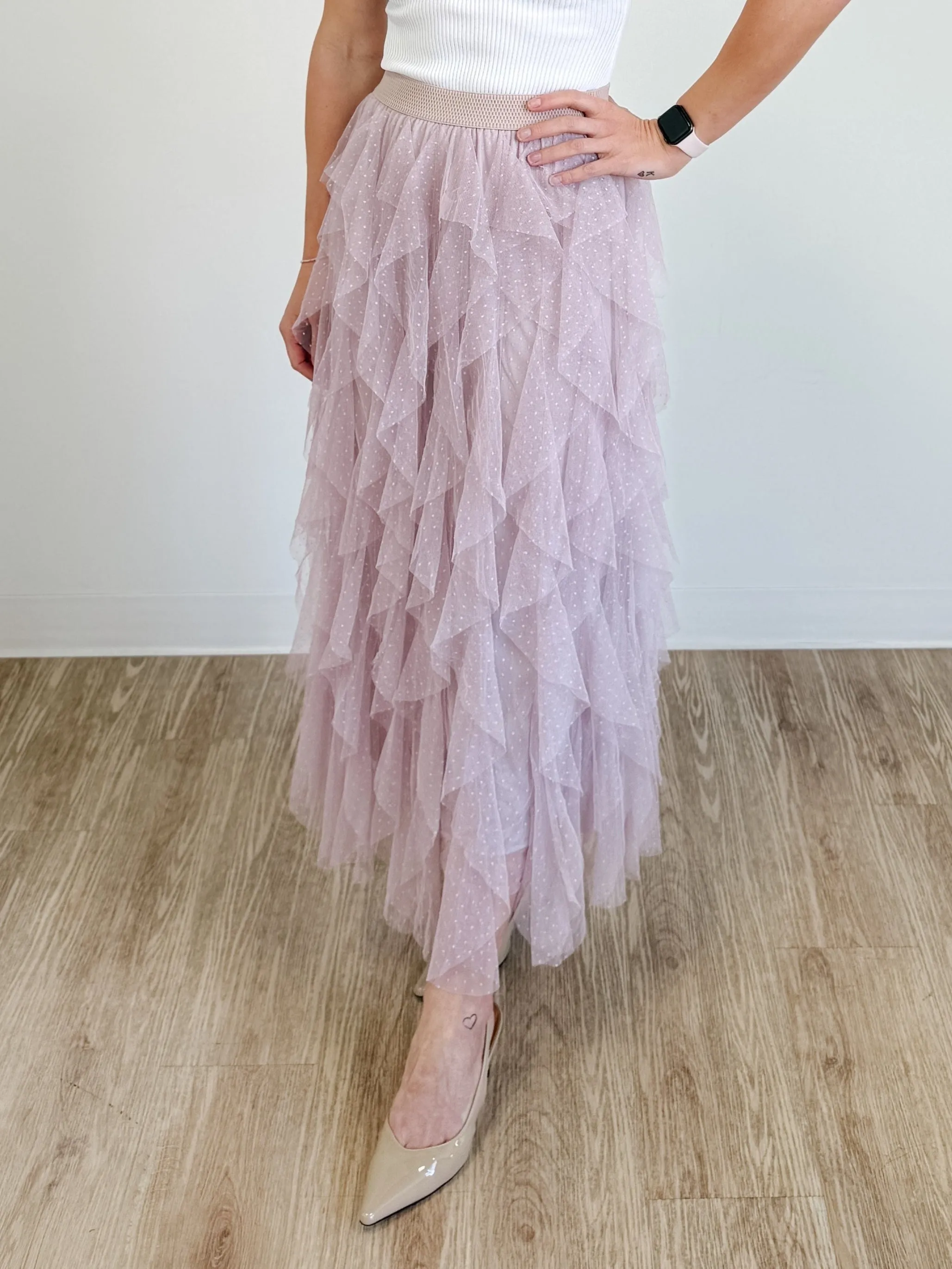 Taylor Tulle in Gentle Rose