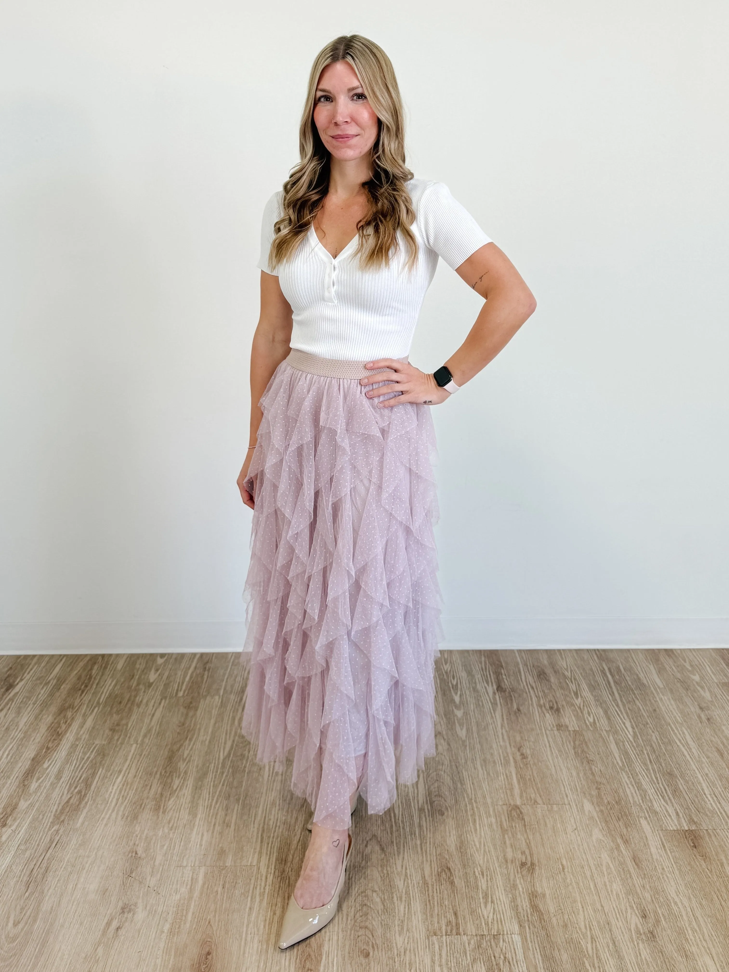 Taylor Tulle in Gentle Rose