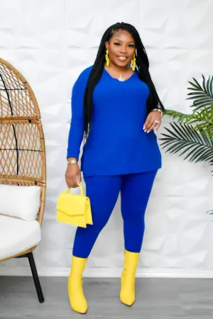 The “Just Lounging Around” Royal Blue Set