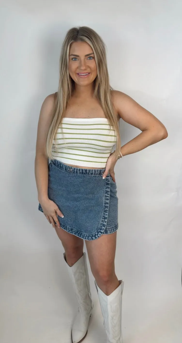 The Striped Tube Top Sweater