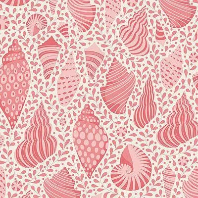 Tilda Cotton Beach - Basic Blender - Shells - Coral