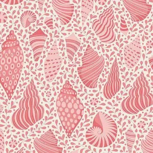 Tilda Cotton Beach - Basic Blender - Shells - Coral