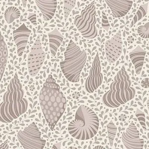 Tilda Cotton Beach - Basic Blender - Shells - Grey