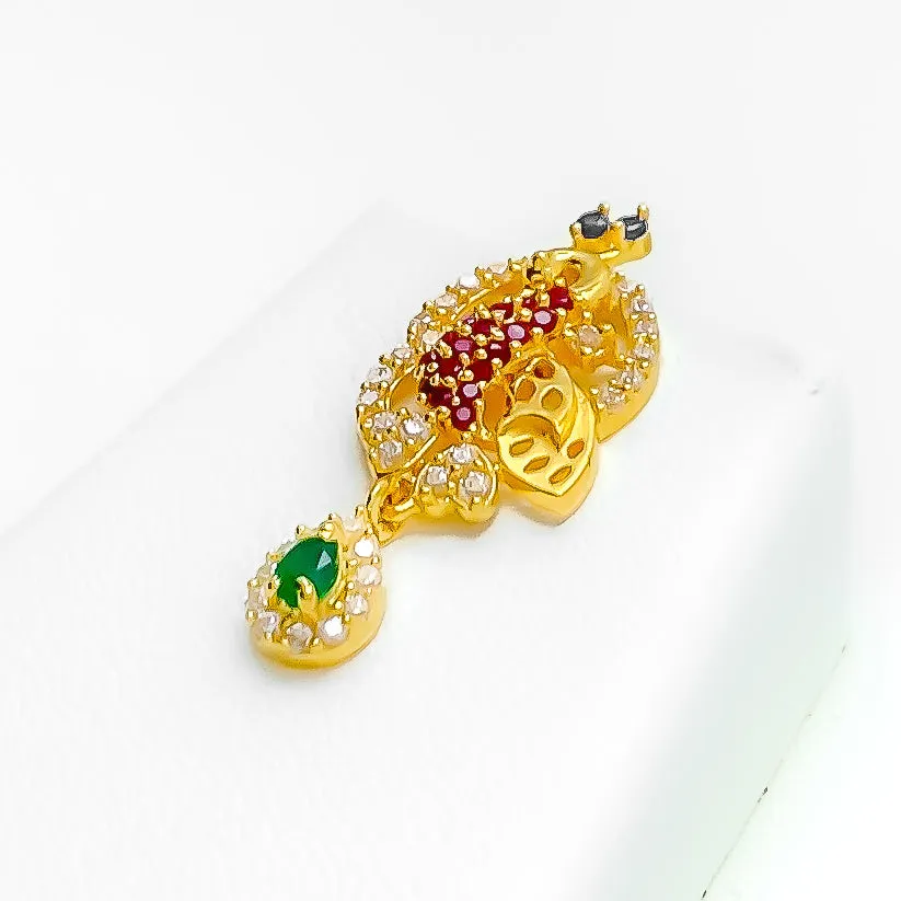 Timeless Iconic 22k Gold CZ Necklace Set