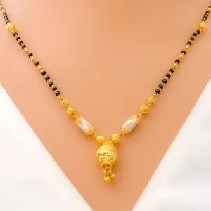 Trendy Distinct Dual Tone 22k Gold Mangal Sutra