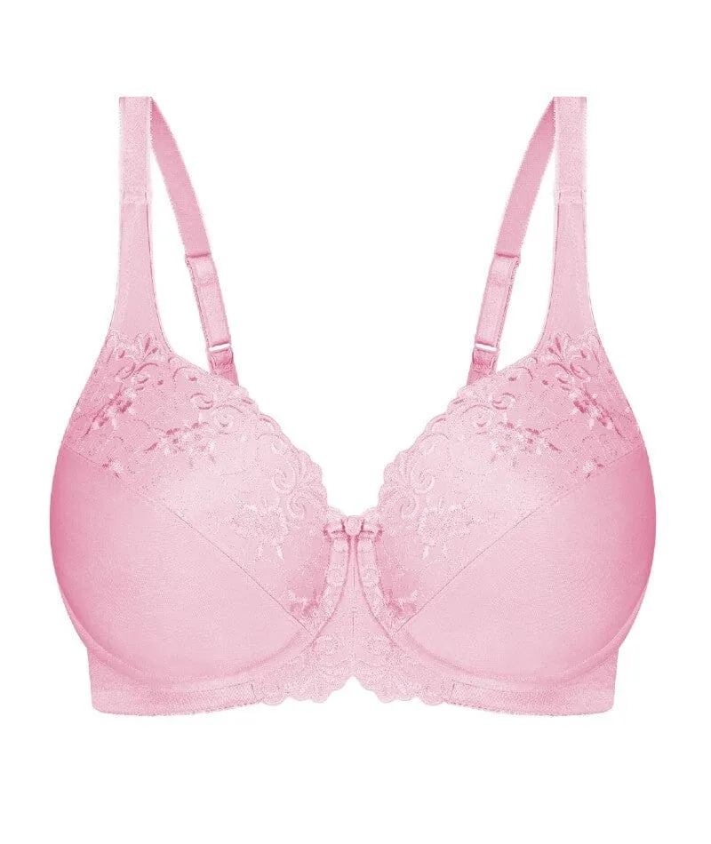 Triumph Embroidered Minimizer Bra - Framboise